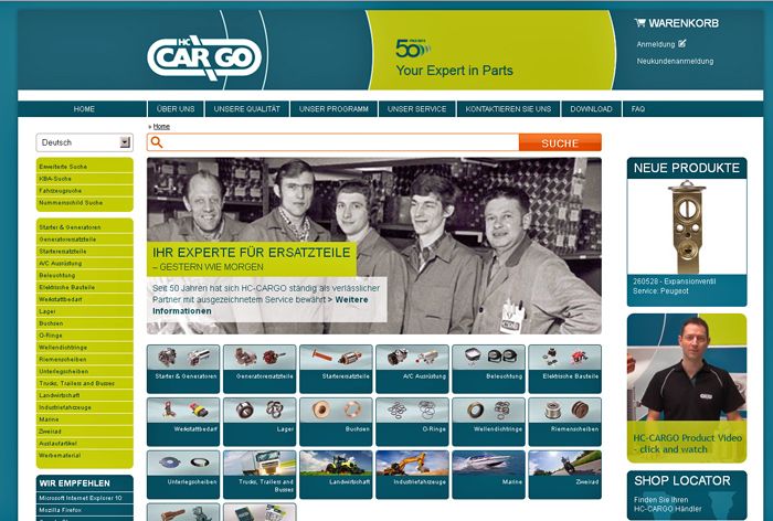 Hc Cargo Mit Neuem Online Shop Und Integriertem Katalog