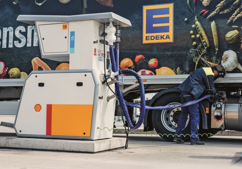 Shell Bio-LNG Tankstelle