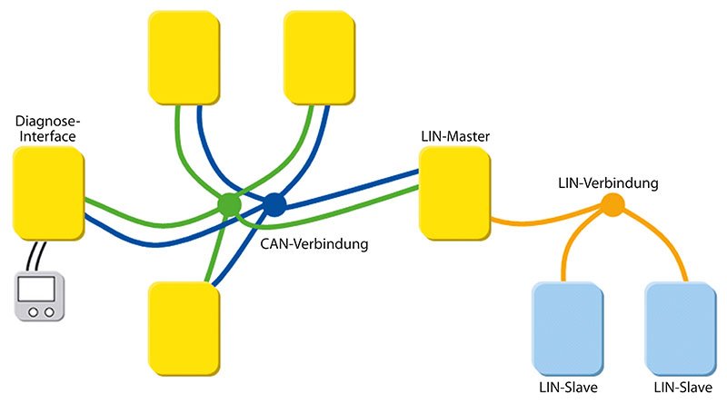 CAN- und LIN-Bus-Architektur VW Touran