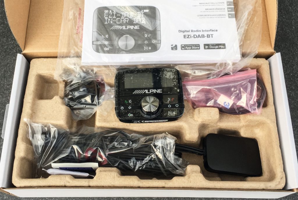 Das EZi-DAB in geöffneter Verpackung